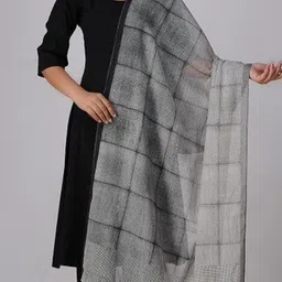 Banana Labs Geometric Printed Cotton Dupatta image 3