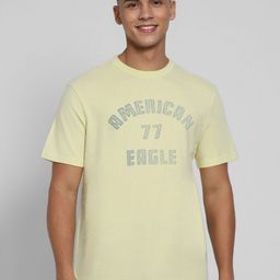 AMERICAN EAGLE OUTFITTERS Men Typography Printed Round Neck Cotton Relaxed Fit T-shirt-image-98