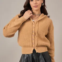 Roadster Women Ribbed Regular Winter Cardigan-26