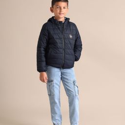 U.S. Polo Assn. Kids Boys Brand Logo Padded Jacket-picture-32