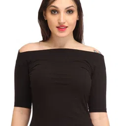 CORSICA Off-Shoulder Cotton Bardot Top-image-72