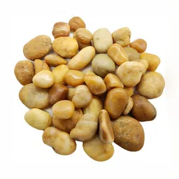 VANNEF Brown & Yellow Glossy Ornamental River Rocks Tumbled Stones-image-12