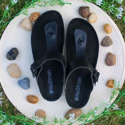 NoStrain Women Thong Cork Flats-image-42
