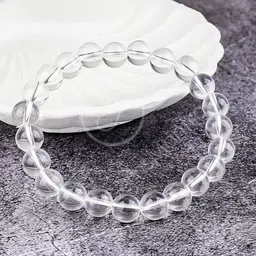 Gemsmantra Unisex Crystals Quartz Bracelet For Energy Cleansing Elasticated Bracelet-32
