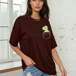 AAHWAN Women Printed Pockets T-shirt-image-68
