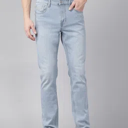 U.S. Polo Assn. Denim Co. Men Slim Tapered Fit Mid-Rise Light Fade Stretchable Jeans-picture-19