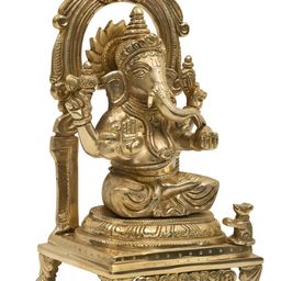 Exotic India Gold-Toned Religious Idol Showpiece-69