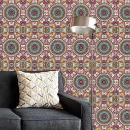 ArtzFolio Printed UV-Resistant Anti-Bacterial Vintage Motifs ArtPeel & Stick Wallpaper-image-56