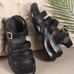 TRYME Women Open Toe Flats-24