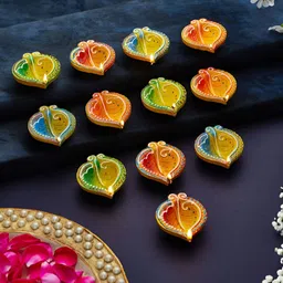 TIED RIBBONS 12 Pcs Oil Diyas Pooja Essentials-2