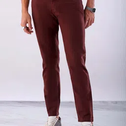 HARDSODA Men Slim Fit Chinos Trousers-image-85