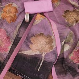 Maroosh Floral Printed Unstitched Dress Material-image-9
