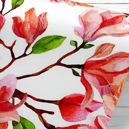 ArtzFolio White & Peach Colored Printed UV Resistant Wallpaper-image-63