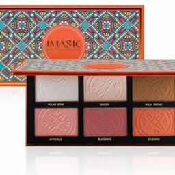 generic IMAGIC Comprehensive face PaletteNew six-color highlight & blush & contouring comprehensive palette can be used for multiple makeup, including three-dimensional face contouring, face brightening, and improving skin look. image 3