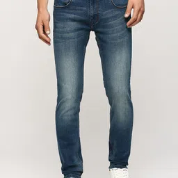 Pepe Jeans Men Tapered Fit Low-Rise Heavy Fade Clean Look Stretchable Jeans-picture-25