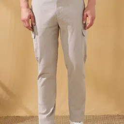Dennis Lingo Men Straight Fit Cargos Trousers-image-70