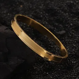 French Accent Gold-Plated Bangle-Style Bracelet-image-51