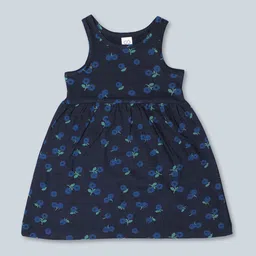 Baby Co Organics Girls Floral Printed PureCotton A-Line Dress-21