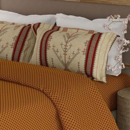 Boutique Living India Heritage Walk Yellow 200 TC Cotton King Bedsheet Set 2.74 m x 2.74 m-image-23