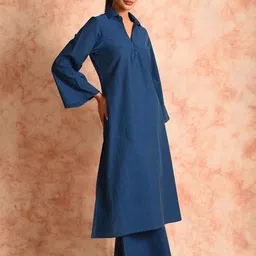 JHALAKK BY LAALZARI Women Blue Kurtas-image-41