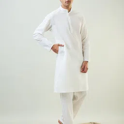 SleepZ by Raymond Men Mandarin Collar Night suit-image-86