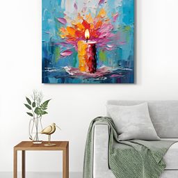 999Store Blue & Orange 1 Piece Canvas Other Wall Paintings-image-75