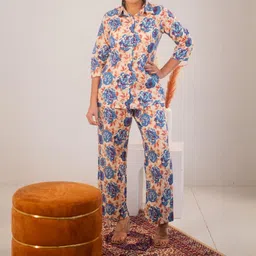 SUNEKH Printed Pure Cotton Shirt With Trousers Co-Ords-picture-40