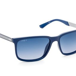 Image Men Rectangle Sunglasses with Polarised and UV Protected Lens IMS791C3PSG-12