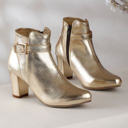 Flat n Heels Women Casual Block-Heeled Regular Boots-picture-19
