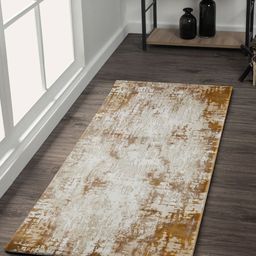 OBSESSIONS Beige & Brown Printed FloorRunners-13