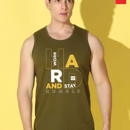 WOOSTRO Pack Of 2 Printed Ultra-Soft Gym Vests VWS26(HARD OLIVE)(ALONE RED)-image-74