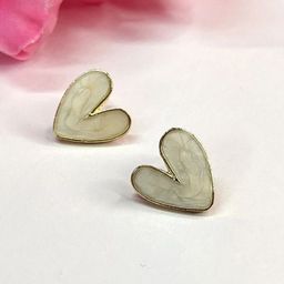 Palli Creation Gold Plated Heart Shaped Studs image 5