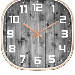 Star work Brown & Grey Printed Contemporary Wall Clock-30
