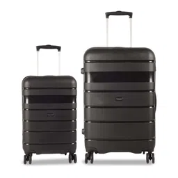 Timus Hard Luggage Set Of 2 Textured Hard-Sided Trolley Bags-77
