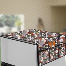 The Furnishing Tree Multi-Coloured Printed Refrigerator Cover-18