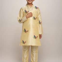DEVOILER Boys Butterfly Printed Straight Kurta-14