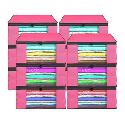 Kuber Industries Pink Set of 6 Regular Drawer Organiser Organisers image 2