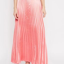 Moda Rapido Pleated Flared Maxi Skirt-picture-24
