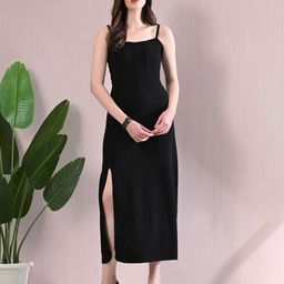 IUGA Women Square Neck Bodycon Dress-image-97