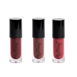 MyHues Set Of 3 Hyglow Liquid Lip Elixir With Jojoba Oil - 5 ml Each - Noor-Mira-Yana-6