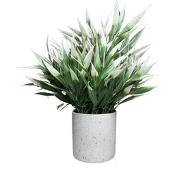 De Gardenia White Grass Artificial Plant With Pot-picture-48