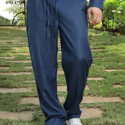 ROAR FOR GOOD Men Relaxed Fit Hemp Trousers With Side Pocket-image-3