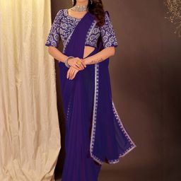 Moda Rapido Women Embellished Pure Georgette Saree-picture-26
