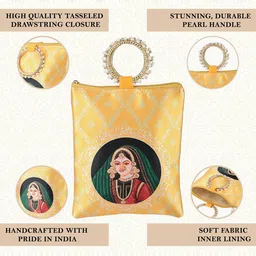 Kuber Industries Printed Structured Tote Bag with Quilted image 3