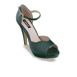 Sherrif Shoes Printed Stiletto Pumps with Buckles-36