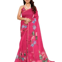 Moda Rapido Floral Zari Saree-image-90