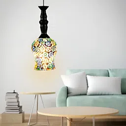 KINIS Black & White Quirky Hanging Light Ceiling Lamp-26
