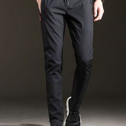 KPOP Men Urban Slim Slim Fit Trousers-picture-14