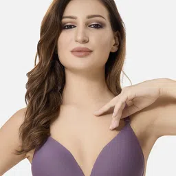 Lenissa Women T-shirt Cut and Sew Half Coverage Lightly Padded Bra-image-53