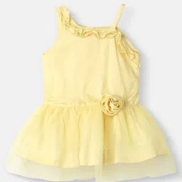 Nauti Nati Girls Mesh Party Frock One Shoulder Dress-picture-18